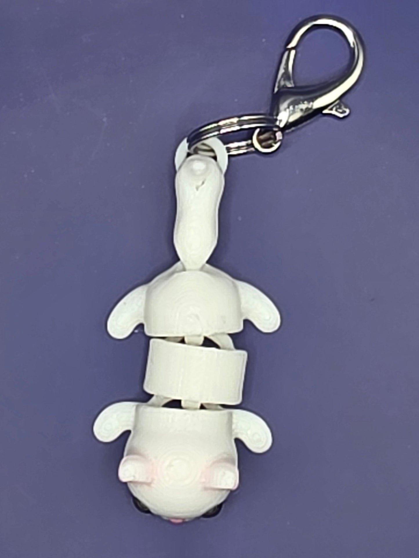 Articulated Cat Keychain | 3D Printed Cat Fidget Charm | Cute Cat Keyring | Flexible Cat Accessory | Gift for Cat Lovers | Bag Charm - SkeletonEarth Designs