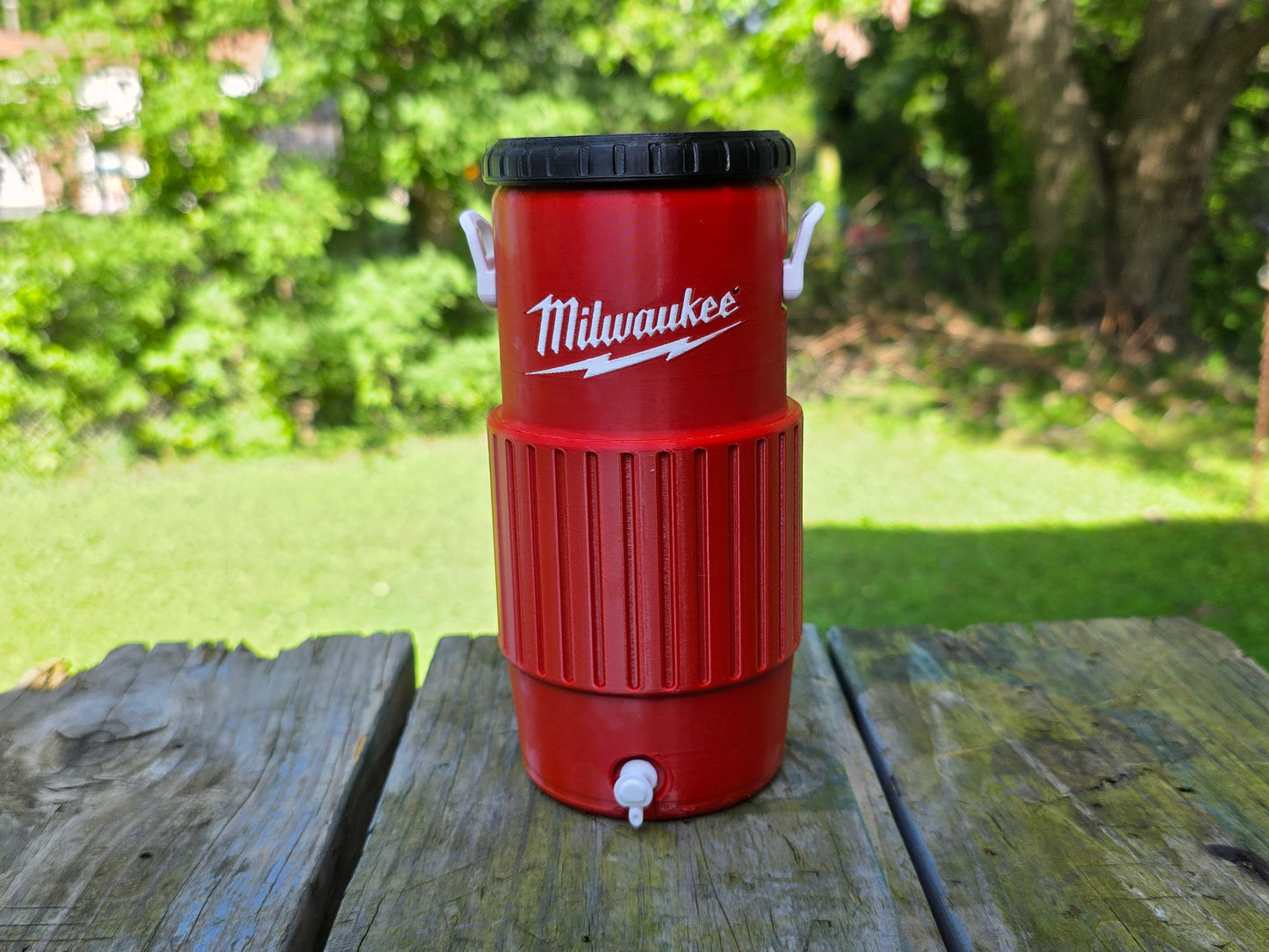 Milwaukee 16oz Can Cooler | 3D Printed Tool-Themed Drink Holder | Fits Large Energy Drink Cans | Garage Gift for DIYers | Contractor Gift | Shop Decor