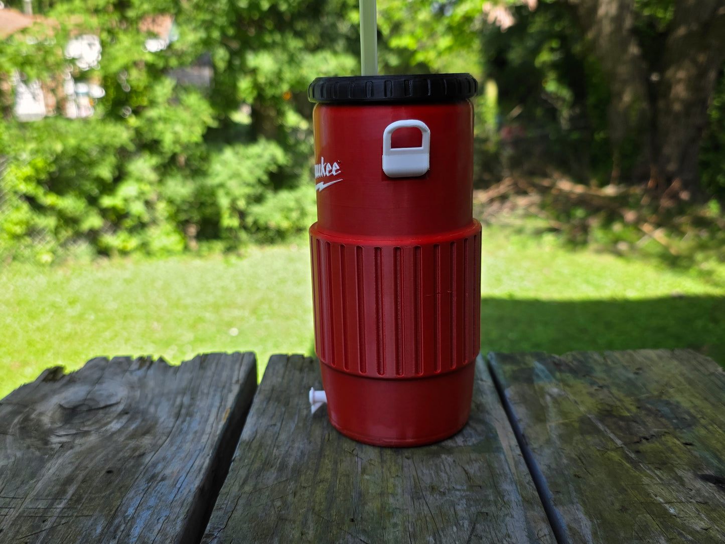 Milwaukee 16oz Can Cooler | 3D Printed Tool-Themed Drink Holder | Fits Large Energy Drink Cans | Garage Gift for DIYers | Contractor Gift | Shop Decor