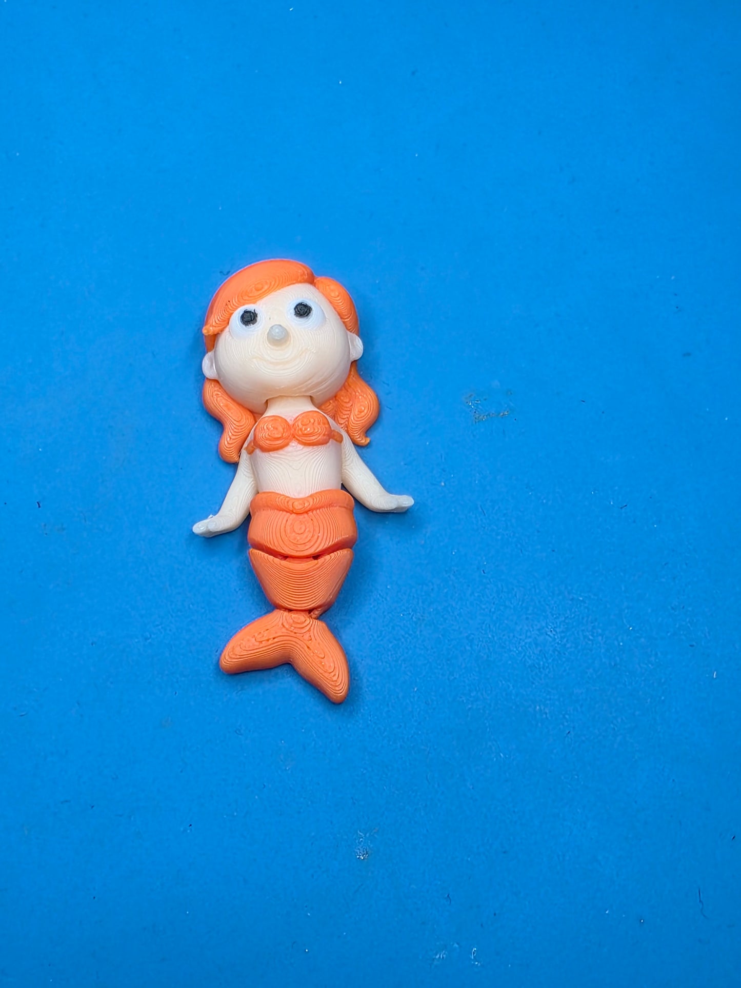 Articulated Mermaid Figure | 3D Printed Poseable Fantasy Decor | Desk Display Toy