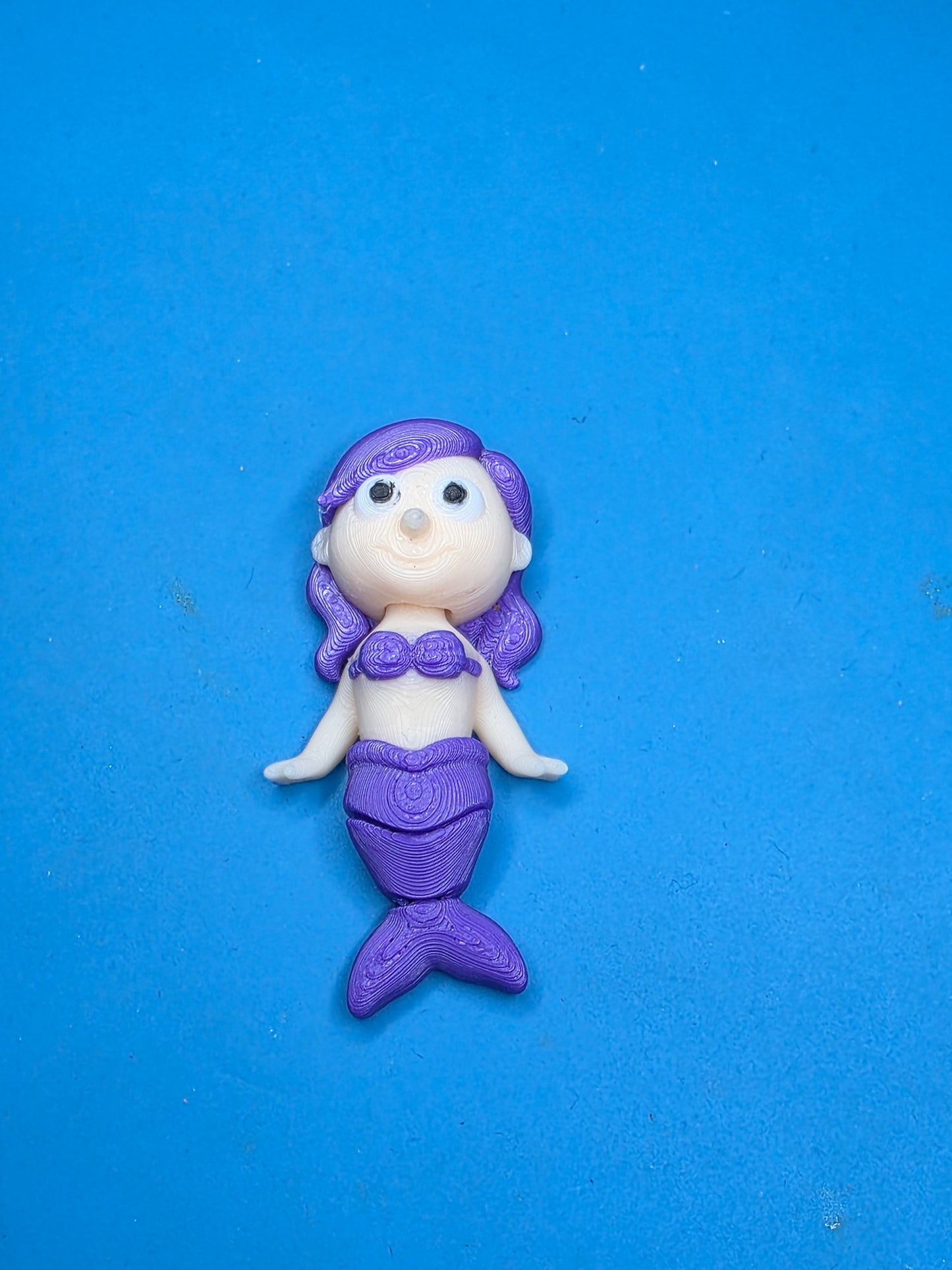 Articulated Mermaid Figure | 3D Printed Poseable Fantasy Decor | Desk Display Toy