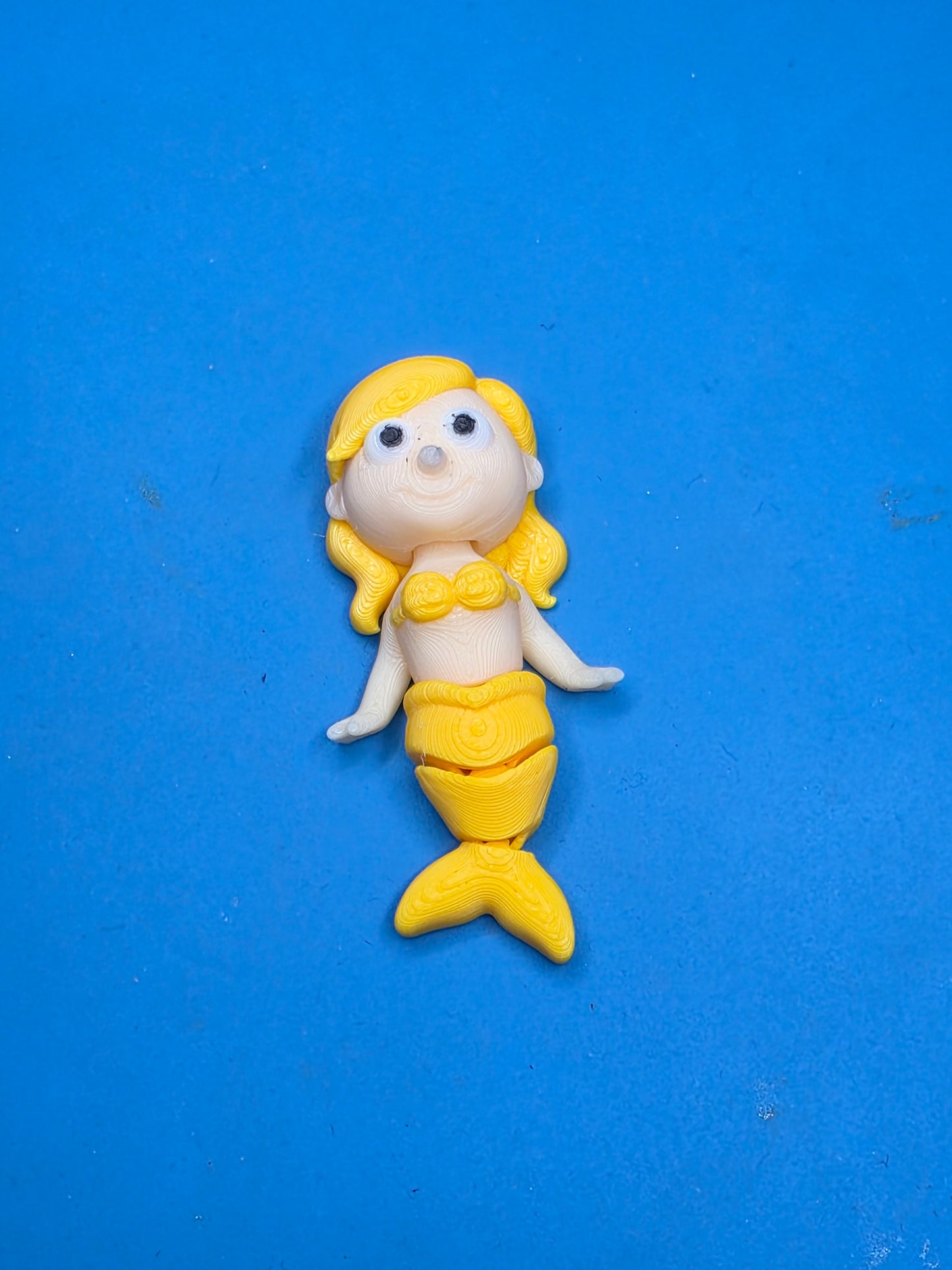 Articulated Mermaid Figure | 3D Printed Poseable Fantasy Decor | Desk Display Toy