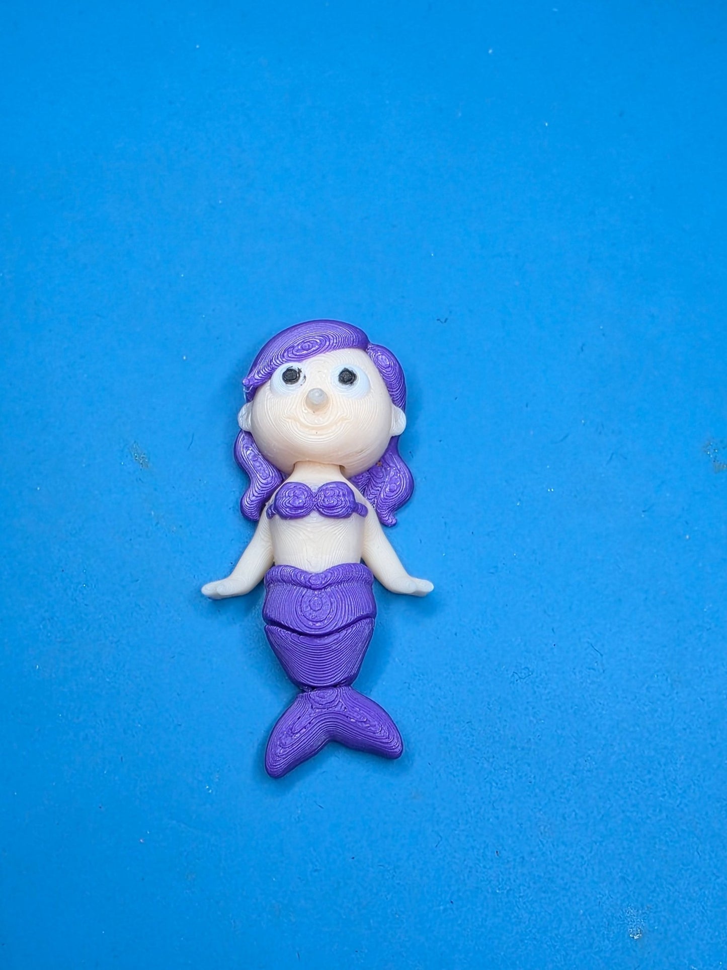 Articulated Mermaid Figure | 3D Printed Poseable Fantasy Decor | Desk Display Toy - SkeletonEarth Designs