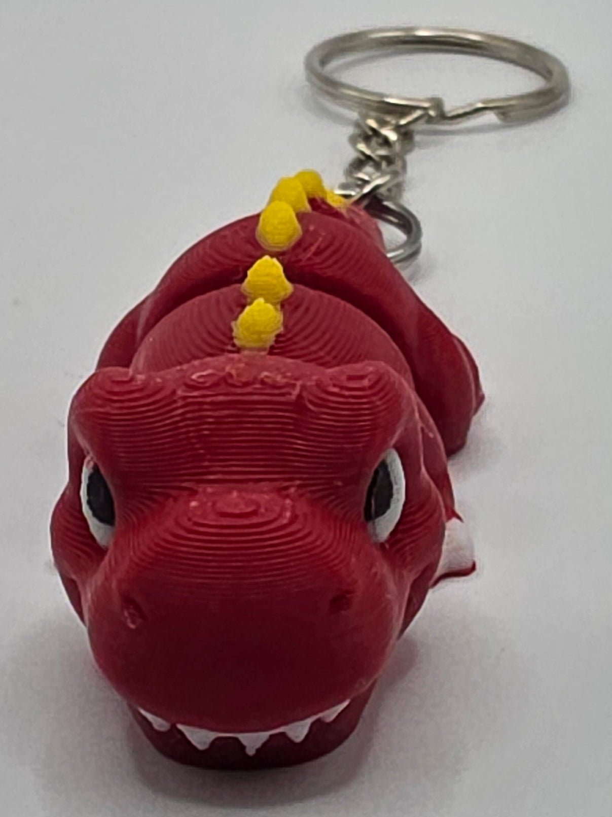 Articulated Tyrannosaurus Rex Keychain | 3D Printed Dino Keyring | Flexible T Rex Accessory | Cute Dinosaur Gift | Backpack Charm | Stocking Stuffer - SkeletonEarth Designs