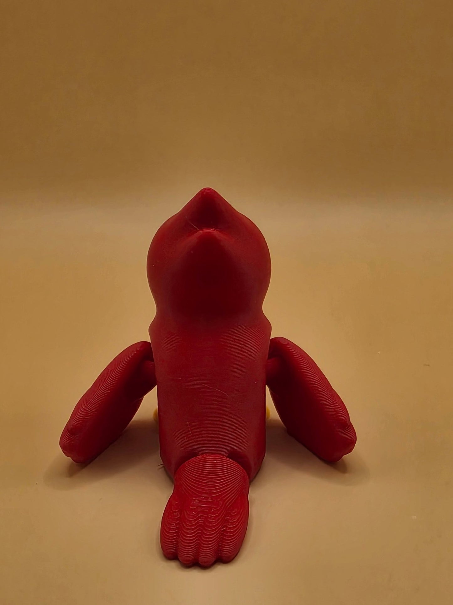 Cute Articulated Cardinal | 3D Printed Bird Decor | Poseable Cardinal Figure | Flexible Bird Toy | Bird Lover Gift | Desk Companion | Woodland Decor - SkeletonEarth Designs