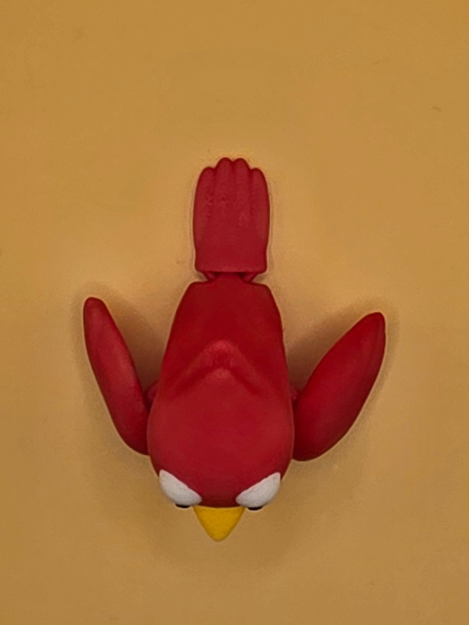Cute Articulated Cardinal | 3D Printed Bird Decor | Poseable Cardinal Figure | Flexible Bird Toy | Bird Lover Gift | Desk Companion | Woodland Decor - SkeletonEarth Designs
