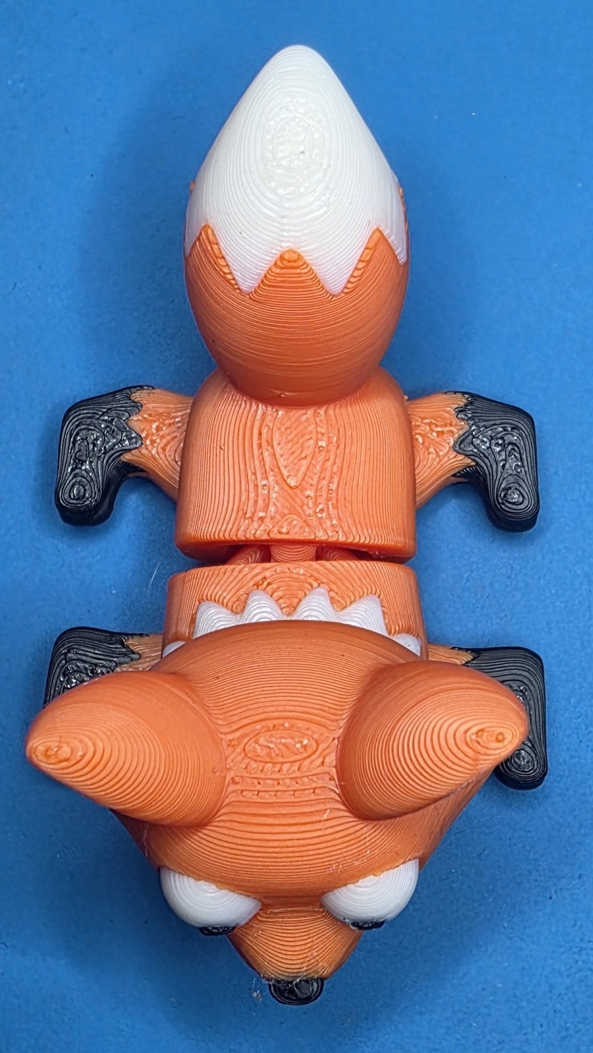 Cute Articulated Fox | 3D Printed Poseable Fox | Orange Woodland Animal | Desk Decor Gift | Fidget Toy | Collectible Fox Figurine - SkeletonEarth Designs