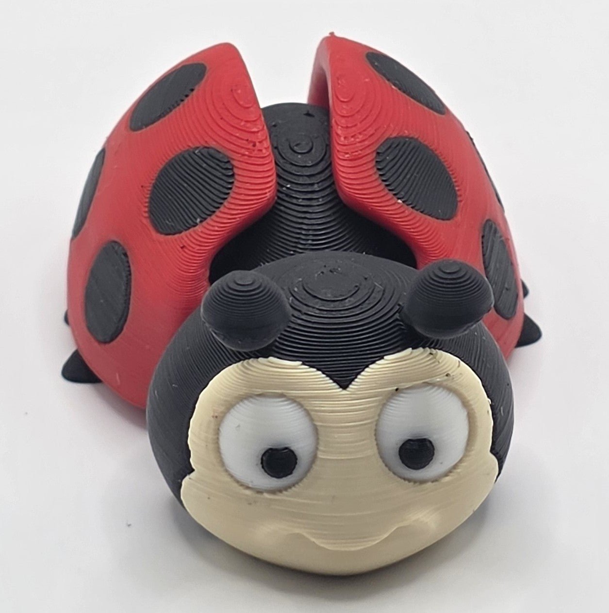 Cute Articulated Ladybug | 3D Printed Flexi Bug | Poseable Desk Toy | Adorable Gift | Cute Bug Decor - SkeletonEarth Designs