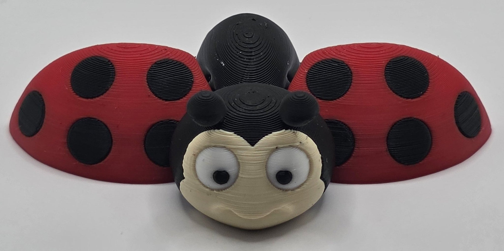 Cute Articulated Ladybug | 3D Printed Flexi Bug | Poseable Desk Toy | Adorable Gift | Cute Bug Decor - SkeletonEarth Designs