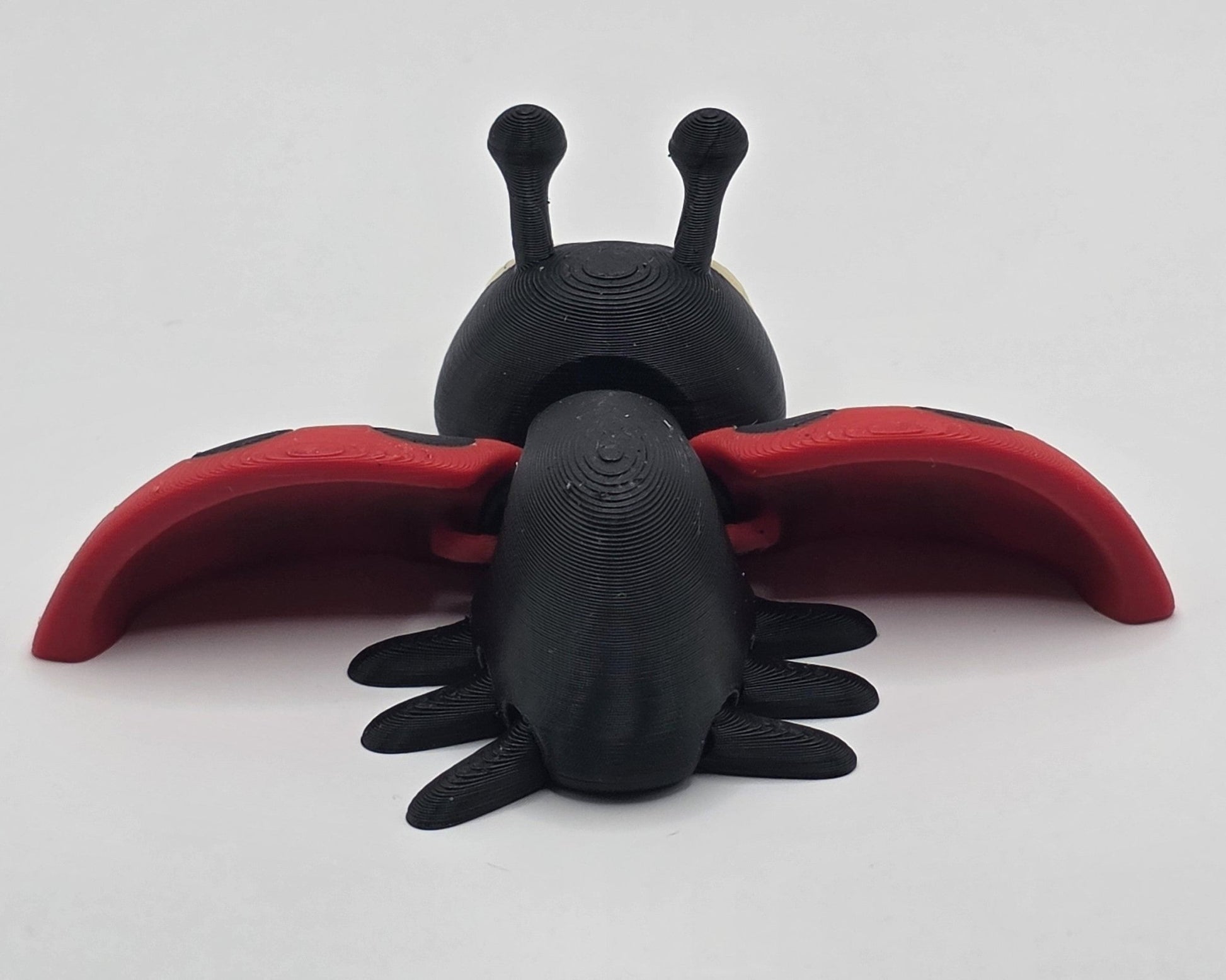 Cute Articulated Ladybug | 3D Printed Flexi Bug | Poseable Desk Toy | Adorable Gift | Cute Bug Decor - SkeletonEarth Designs