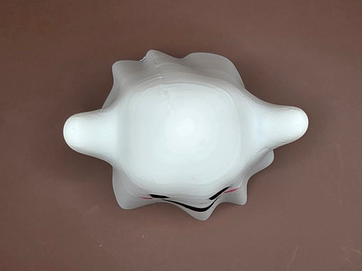 Cute Ghost Light, 3D Printed Kawaii Ghost Decor, Spooky Halloween Desk Light - SkeletonEarth Designs
