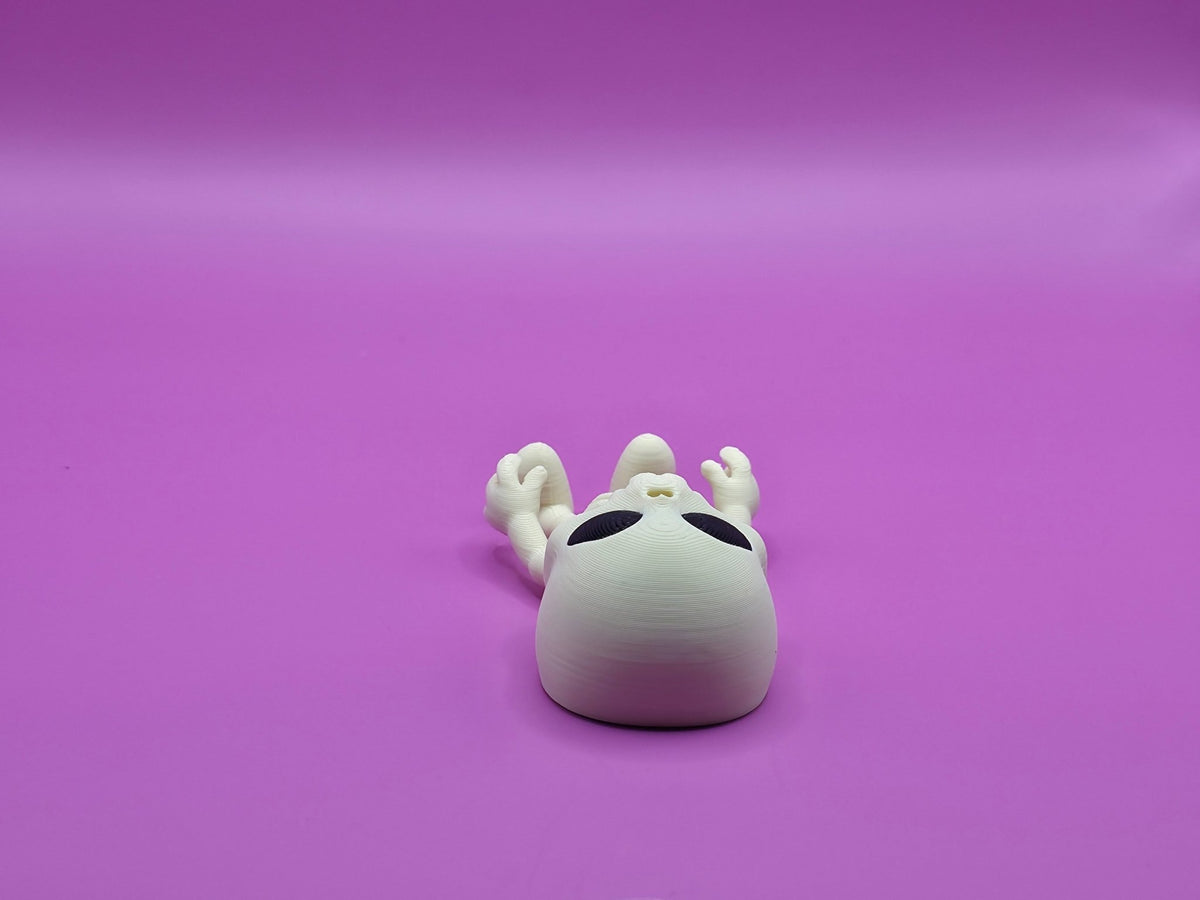 Flexy Skeleton Magnet, 3D Printed Poseable Skull Figure, Spooky Fridge Decor - SkeletonEarth Designs