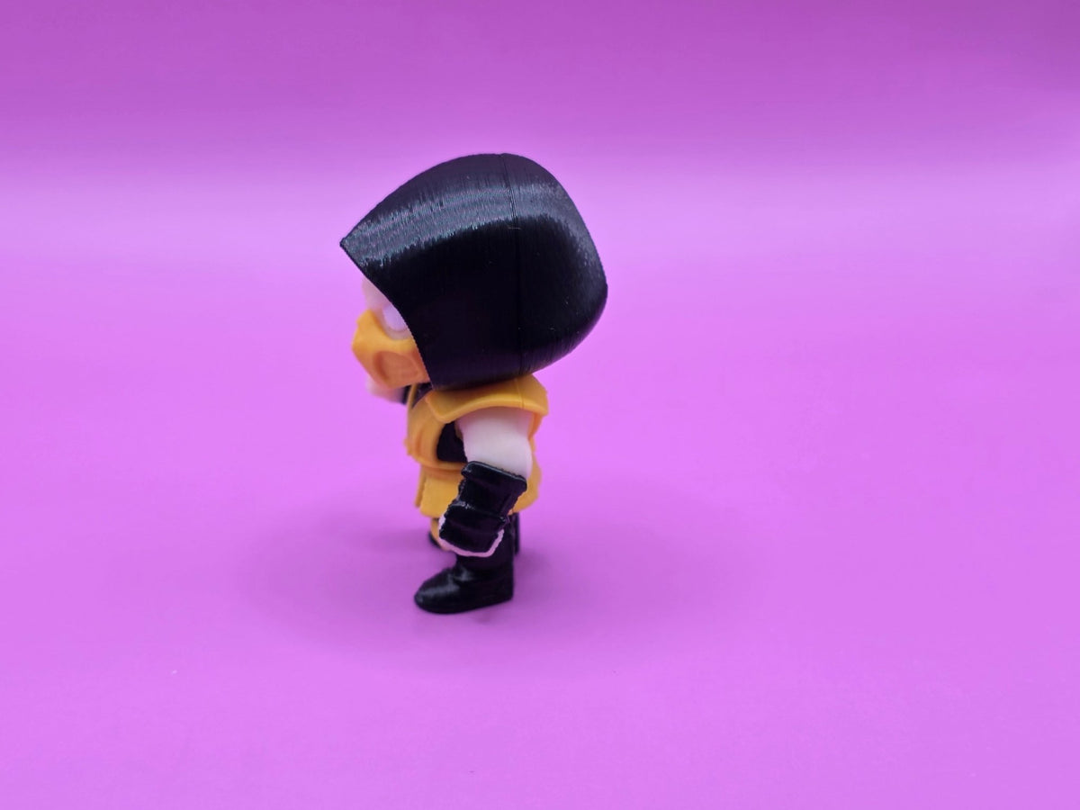 Mini Flexi Scorpion, Articulated 3D Printed Scorpion Figure, Cute Desk Fidget Toy, Fantasy Gamer Gift, Spooky Halloween Shelf Decor - SkeletonEarth Designs
