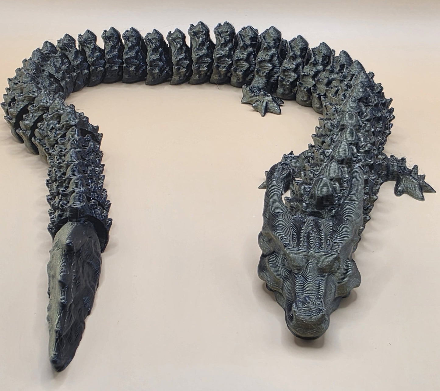 Flexible Articulated Dragon | 3D Printed Figure | Fantasy Desk Decor | Mythical Creature Gift - SkeletonEarth Designs