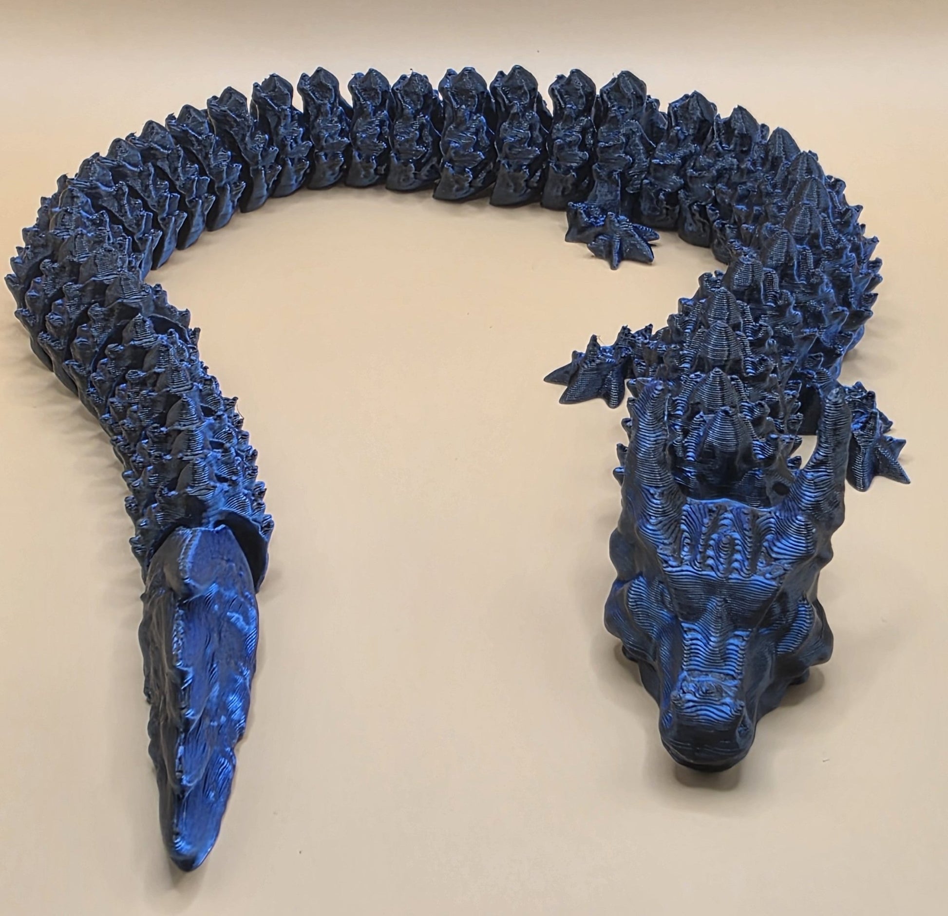 Flexible Articulated Dragon | 3D Printed Figure | Fantasy Desk Decor | Mythical Creature Gift - SkeletonEarth Designs