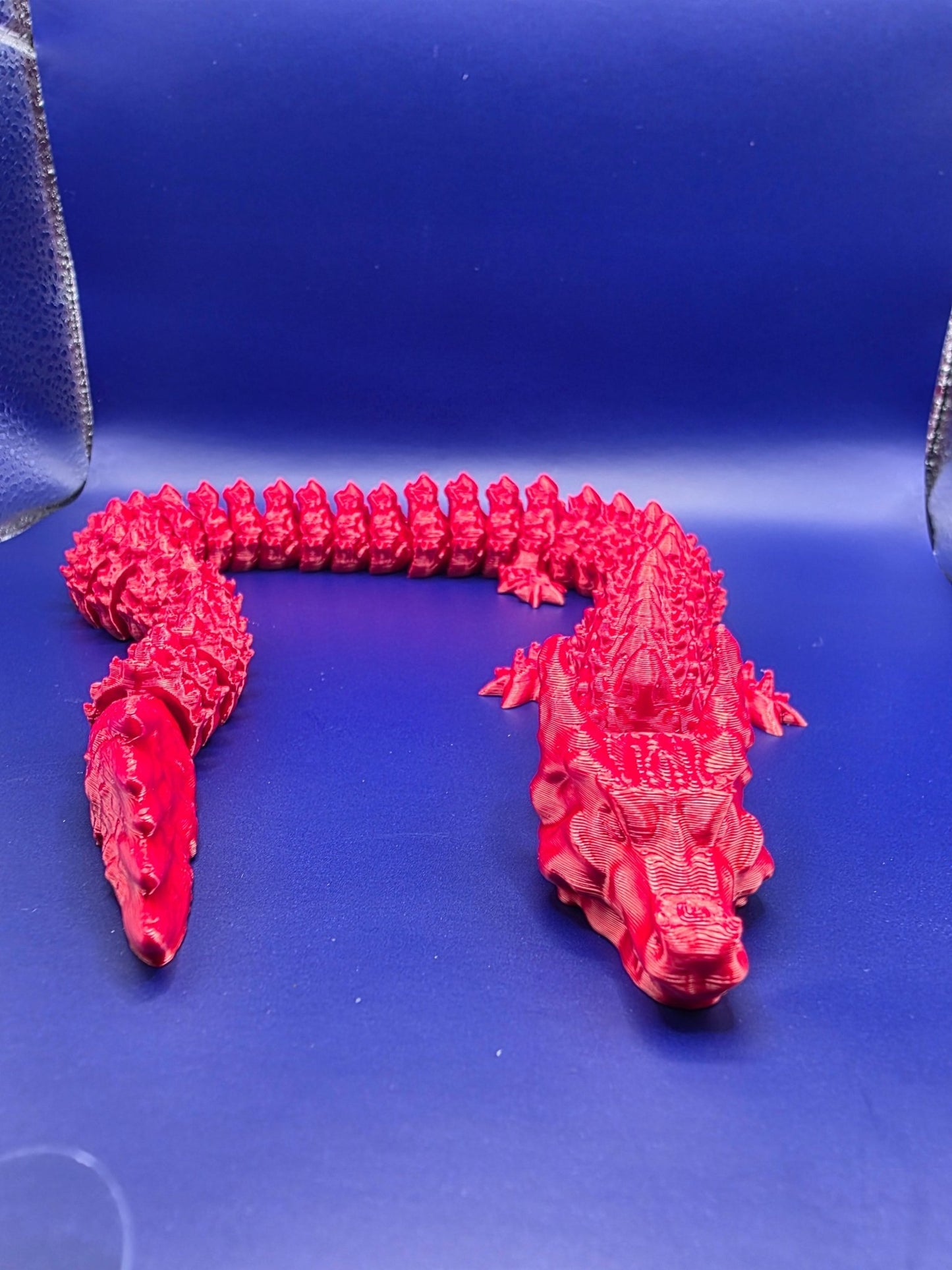 Flexible Articulated Dragon | 3D Printed Figure | Fantasy Desk Decor | Mythical Creature Gift - SkeletonEarth Designs