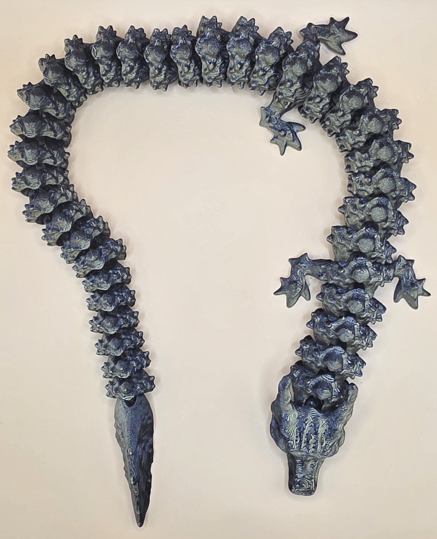 Flexible Articulated Dragon | 3D Printed Figure | Fantasy Desk Decor | Mythical Creature Gift - SkeletonEarth Designs